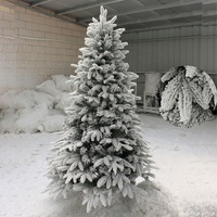 A-2001 Arbre de Noël artificiel floqué personnalisé de 90 cm à 400 cm pour la décoration