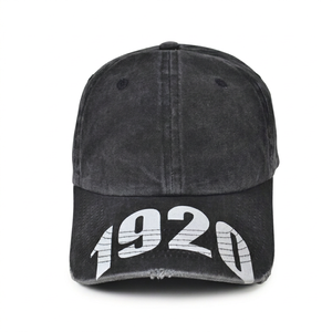 Vintage Streetstyle Distressed Denim Snapback Sporty Embroidery Common Fabric Feature Applicable Baseball <strong>Hat</strong> for Casual Scene - Product Image 2
