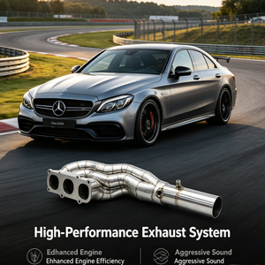 Collecteurs d'échappement en acier inoxydable pour Mercedes C63 AMG, accessoires de mise à niveau du système d'échappement du moteur - Product Image 4