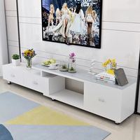 Meubles de salon, style nordique moderne et luxueux, meuble TV en bois noir, ensemble de table basse, support mural pour téléviseurs de 60 à 64 pouces