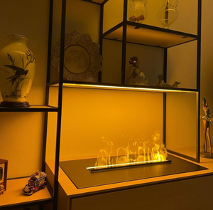 <span class=keywords><strong>Chimenea</strong></span> de Vapor de Agua de Tamaño Pequeño de 800 mm, Control por Aplicación WIFI, Decoración Interior para Sala de Estar, <span class=keywords><strong>Chimenea</strong></span> Eléctrica de 3 Lados con Llama - Product Image 1