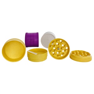 Layer Classic Round <b>Herb</b> Grinder for Accessories Custom Logo Flower Leaf Biodegradable Plastic Grinder - Product Image 2