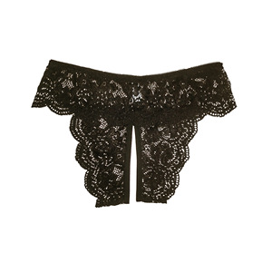 Braguitas de Encaje Sexys al por Mayor para Mujer de Talla Grande, con Abertura en la Entrepierna, para Mujeres Curvilíneas - Product Image 1