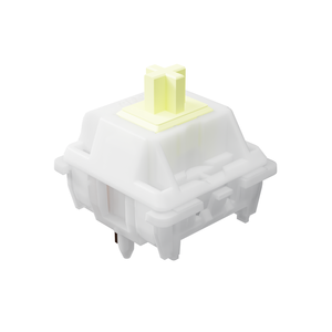 Interrupteur mécanique <span class=keywords><strong>GATERON</strong></span> X UKEEBS Snowy <span class=keywords><strong>Yellow</strong></span> Ahead Heavy Tactile pré-lubrifié 5 broches SMD RGB pour clavier de jeu personnalisé DIY - Product Image 1