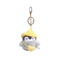 Porte-clés décapsuleur pingouin 3D mignon en peluche, 14 cm, rembourré en coton PP doux, imprimé UV, breloque animal en peluche, collier de perles