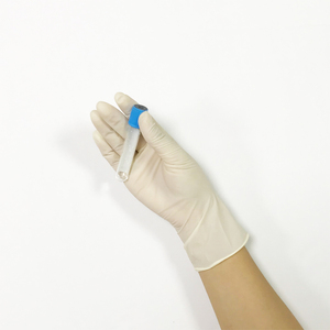 Gants d'examen en latex sans poudre, fabriqués en Malaisie, épaisseur 5 MIL, longueur 24 CM, bord coupé, manchette lisse, usage général - Product Image 4