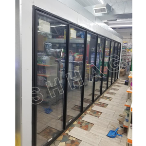 Porte en verre chauffante de supermarché, de stockage froid, expédition au refroidisseur, pour congélateur, pour les courses - Product Image 1