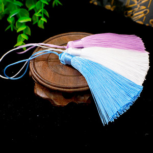 Classic 8Cm Short Thick Tassel Chinese Style Polyester For Clothing <b>Bookmarks</b> Phone Cases USB Flash Drives Wholesale - Product Image 3
