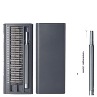 Set Obeng Presisi 26-in-1 Baja Karbon Paduan Aluminium 45 Baja PPH Alat Perbaikan Pembongkaran Ponsel Jam
