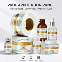 Etiquetas Personalizadas para Frascos de Vidrio con Impresión UV, Resistentes al Agua, de 3 ml, 5 ml y 10 ml, para Péptidos