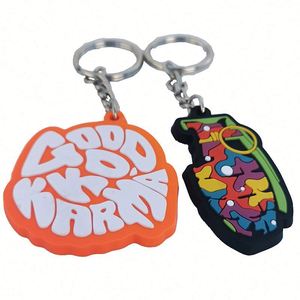 PVC <b>Custom</b> Logo 2d Soft Pvc Plastic Keychain Metal Gift Anime Rubber <b>Key</b> Chain 3D Silicone Rubber <b>Key</b> <b>Ring</b> Rubber Pvc Keychain - Product Image 6