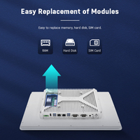 Mendukung Penggantian Cepat Memori/Hard Disk/Kartu SIM CPU J6412 10" 21.5" AIO Touch Industrial Embedded Control Stock