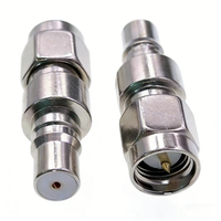 Adaptateur coaxial RF en laiton SMA femelle/mâle vers QMA mâle/femelle, connecteur inverseur QMA nickelé pour la communication sans fil