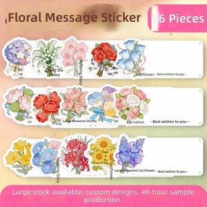 Hoja <span class=keywords><strong>de</strong></span> Pegatinas Personalizadas Impermeables con Diseño Floral Verde, para Diario, Recortables, Estilo Instagram, Papelería Creativa, Regalo para Niños - Product Image 4