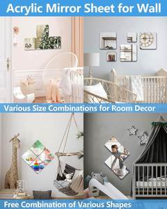 Acrylic Self-Adhesive Full Body <b>Mirrors</b> Non-Fragile Soft Household Bathroom Dressing <b>Mirrors</b> Wall Stickers for Dormitory - Product Image 2