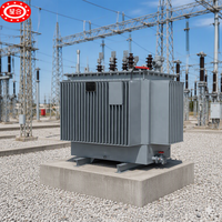 Transformateur de puissance triphasé immergé dans l'huile pour extérieur, 300 KVA, 450 KVA, 1000 KVA, élévateur de tension 11 kV, 415 V, 480 V, ISO9001, pour usage industriel