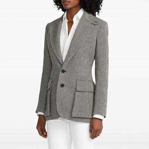 ZYHT 73808 Nuevo Diseño, Blazer de Tweed de Alta Calidad Personalizado <span class=keywords><strong>para</strong></span> Mujer, Servicios de MOQ Bajo, Trajes Ejecutivos <span class=keywords><strong>para</strong></span> Mujer - Product Image 3