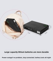 Mini-onduleur DC monophasé en gros avec batterie au lithium 10000 mAh 5V/9V/12V/24V, alimentation de secours POE pour CCTV/routeur Wi-Fi