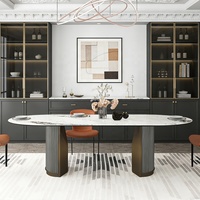 Ensemble de table à manger ovale en bois brossé noir ou bronze, de 63 à 94,5 pouces, pour 8 personnes, avec chaises, meubles de cuisine et de salle à manger