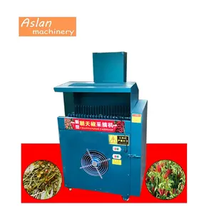 fresh chili stem cutter separator machine/red chili stipe cutting machine/hot pepper stalk stick removing machine