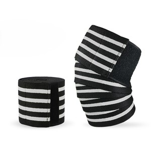 Bandes de soutien pour les genoux pour l'entraînement de musculation, bandages de gym avec compression réparatrice et matériau épais et doux - Product Image 2