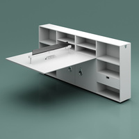 Mobilier de bureau moderne simple et blanc Mobilier de bureau pour une personne avec siège Table de travail pour le personnel