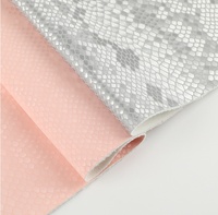 Cuir PU effet écaille de serpent, résistant à l'abrasion et imperméable, directement de l'usine, pour accessoires de bagages, portefeuilles et carnets.