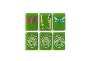 En Stock: Nuevo Juego de Mahjong de Lujo de Acrílico Grabado, Mini, Portátil, 168 Fichas, Verde Verano, Estilo Americano, para Viajes y Playa - Product Image 6