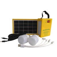 Système d'éclairage solaire LED portable mini 10W à 30W pour la maison, le camping en intérieur ou en extérieur