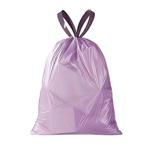 Huamaohengchun60PCS Thick And Durable Portable Purple Drawstring Scented Trash Bag, Suitable for Kitchen, Bathroom, <b>Bedroom</b> 60 - Product Image 1