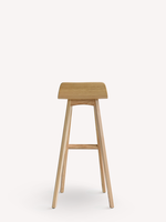 Chaise de bar Morph, chaise de bar design allemande, chaise de bar moderne en bois massif, tabouret haut, chaise de bar de réception