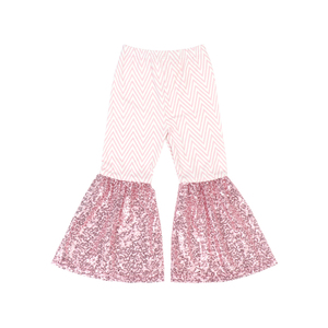 KZ-010-YXW-02 de campana con volantes para niños pequeños, pantalones acampanados azules, mallas - Product Image 2