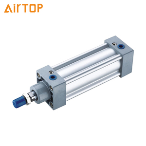 Cylindre pneumatique à double effet à course réglable série ISO 6431 SI, cylindre à piston standard en aluminium - Product Image 3