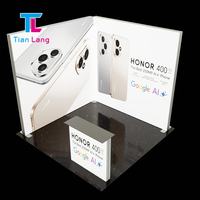 TianLang exposition événement tissu bannière stands SEG boîte à lumière impression personnalisée logo toile de fond rétro-éclairé affichage LED Lightbox