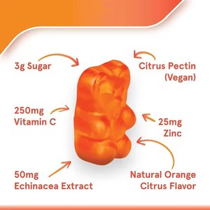 Gomitas Masticables de Vitamina C para Reforzar el Sistema Inmunológico, Suplemento Orgánico de Vitamina C para Apoyo a la Salud - Product Image 4