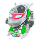 Robot Pengendara Listrik Aviark Warrior 2 Pemain untuk Anak-Anak, Wahana Petualangan untuk Penggunaan di Pusat Perbelanjaan, Robot Pengemudi untuk Anak-Anak