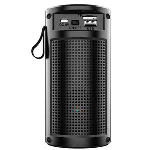 Haut-parleur portable avec corde, lumière <span class=keywords><strong>LED</strong></span> clignotante 1201, haut-parleur extérieur, tissu imperméable, caisson de basses, radio FM - Product Image 3