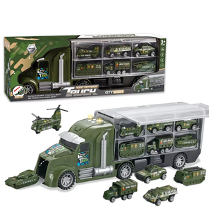 Camión de Juguete de Aleación Fundida a Presión, Marca <span class=keywords><strong>COMBUY</strong></span>, Contenedor de Almacenamiento, Gran Transporte Inercial, Juguete Educativo con Control Remoto, EN71 - Product Image 5