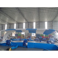 Werkseitig angepasste langlebige PVC-Abdeck zelte Aufblasbare Lap Pool Transparente Pool Kuppel Zelt PVC aufblasbare Pool abdeckung