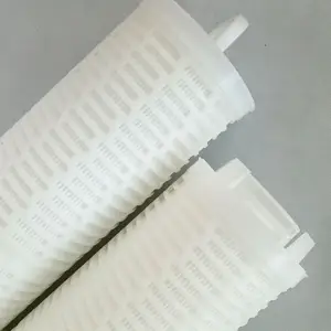 Cartuccia del filtro dell'acqua ad alto flusso da 5 micron filtro pieghettato cartuccia dell'acqua da 60 pollici per il trattamento delle acque industriali
