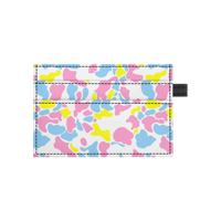 Dompet Kartu Tipis Motif Camo Pink Terbaru, Dompet Kartu Kredit Kulit Minimalis, Tempat Kartu Mini Pola Kustom untuk Wanita, Hadiah