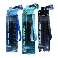 Bouteille d'eau portable en PC grande capacité pour le sport, résistante aux hautes températures, anti-fuite, sûre, pour la boisson directe en été