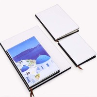 Carnets de notes A5 double face personnalisables Presse à chaud de style bureau Couvertures en cuir avec logo personnalisé Carnet de notes vierges à sublimation