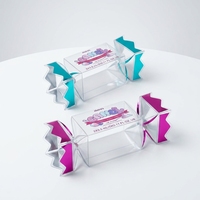 Boîtes d'emballage cadeau personnalisées en PP rectangulaires pliables, écologiques, recyclables, en PET de 0,3 mm d'épaisseur, avec impression de logo personnalisé
