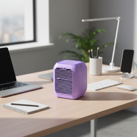 Ventilateur de climatisation portable léger et tendance avec réservoir d'eau et lumière d'ambiance colorée