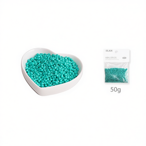 Perline di Turchese Ilan da 3mm, 50g per Creazione di Gioielli - Product Image 1