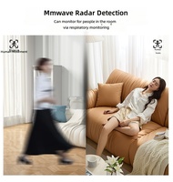 Détecteur de présence humaine intelligent pour maison connectée WiFi, radar à ondes millimétriques et détection de respiration, contrôle par application