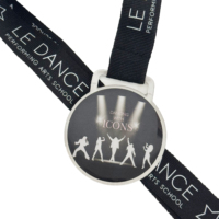 Médaille personnalisée en époxy pour pickleball, en métal acier inoxydable, magnifique médaille de course imprimée en époxy pour le sport