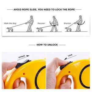 KingHon Retractable <b>Dog</b> <b>Leash</b> Automatic Puppy Cat Traction Rope Belt /5m <b>Dog</b> <b>Leash</b> for Small Medium <b>Dogs</b> Pet Products - Product Image 3