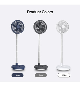 Automatic Oscillating Cordless Folding Rechargeable Floor <b>Fan</b> For Home Foldable Adjustable Height Floor <b>Standing</b> <b>Fans</b> - Product Image 5